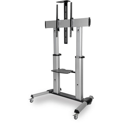 Alternate-Image2 Image for Eaton Tripp Lite Series Heavy-Duty Rolling TV Stand, Height Adjustable, 60" - 100" Screens