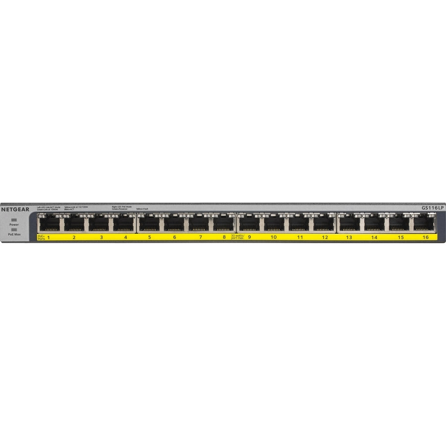 Alternate-Image1 Image for Netgear 16-Port 76W PoE/PoE+ Gigabit Ethernet Unmanaged Switch