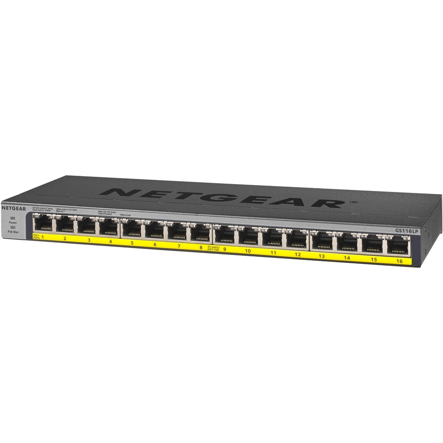 Alternate-Image2 Image for Netgear 16-Port 76W PoE/PoE+ Gigabit Ethernet Unmanaged Switch