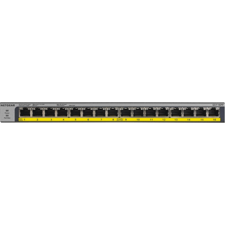 Alternate-Image1 Image for Netgear 16-Port 183W PoE/PoE+ Gigabit Ethernet Unmanaged Switch