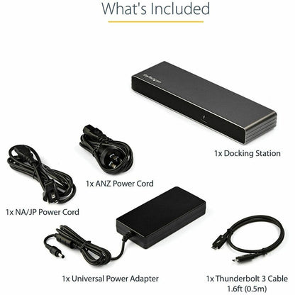 Alternate-Image6 Image for StarTech.com Thunderbolt 3 Dock, Dual 4K 60Hz Monitor TB3 Docking Station with DisplayPort, HDMI & 1080p VGA, 85W Power Delivery, TAA