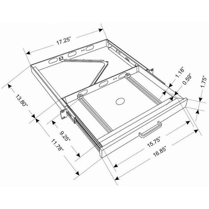 Alternate-Image1 Image for Adesso Touchpad Keyboard with Rackmount
