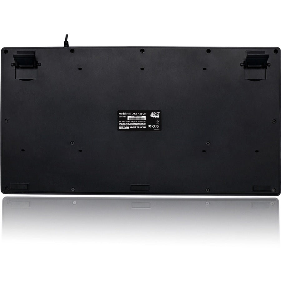 Rear Image for Adesso Touchpad Keyboard with Rackmount