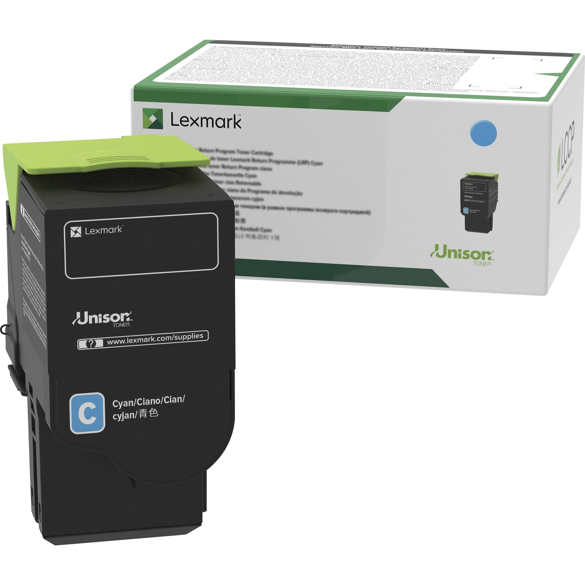 Main Image for Lexmark Unison Original Standard Yield Laser Toner Cartridge - Cyan - 1 Each