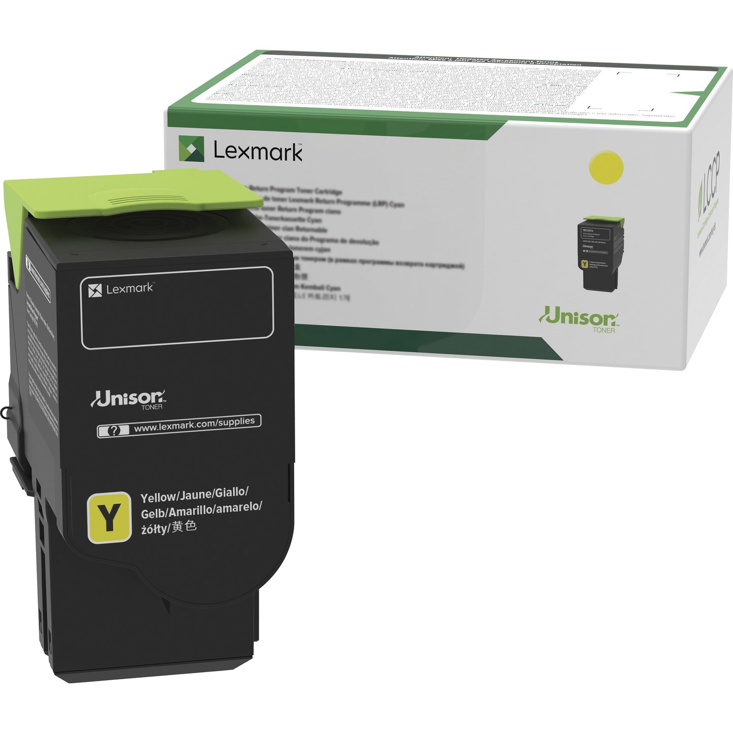 Main Image for Lexmark Unison Original Standard Yield Laser Toner Cartridge - Yellow - 1 Each
