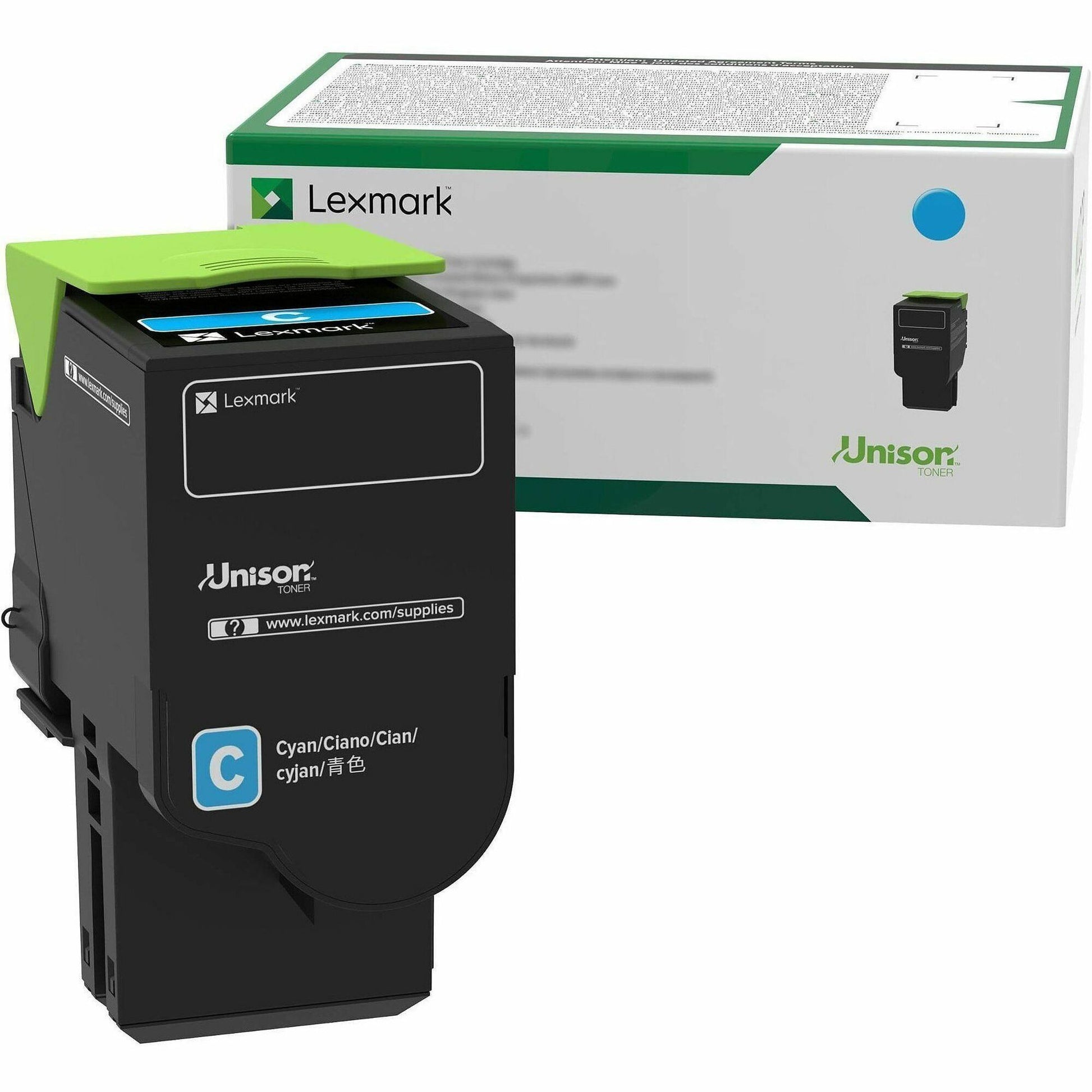 Main Image for Lexmark Unison Original Extra High Yield Laser Toner Cartridge - Cyan - 1 Each