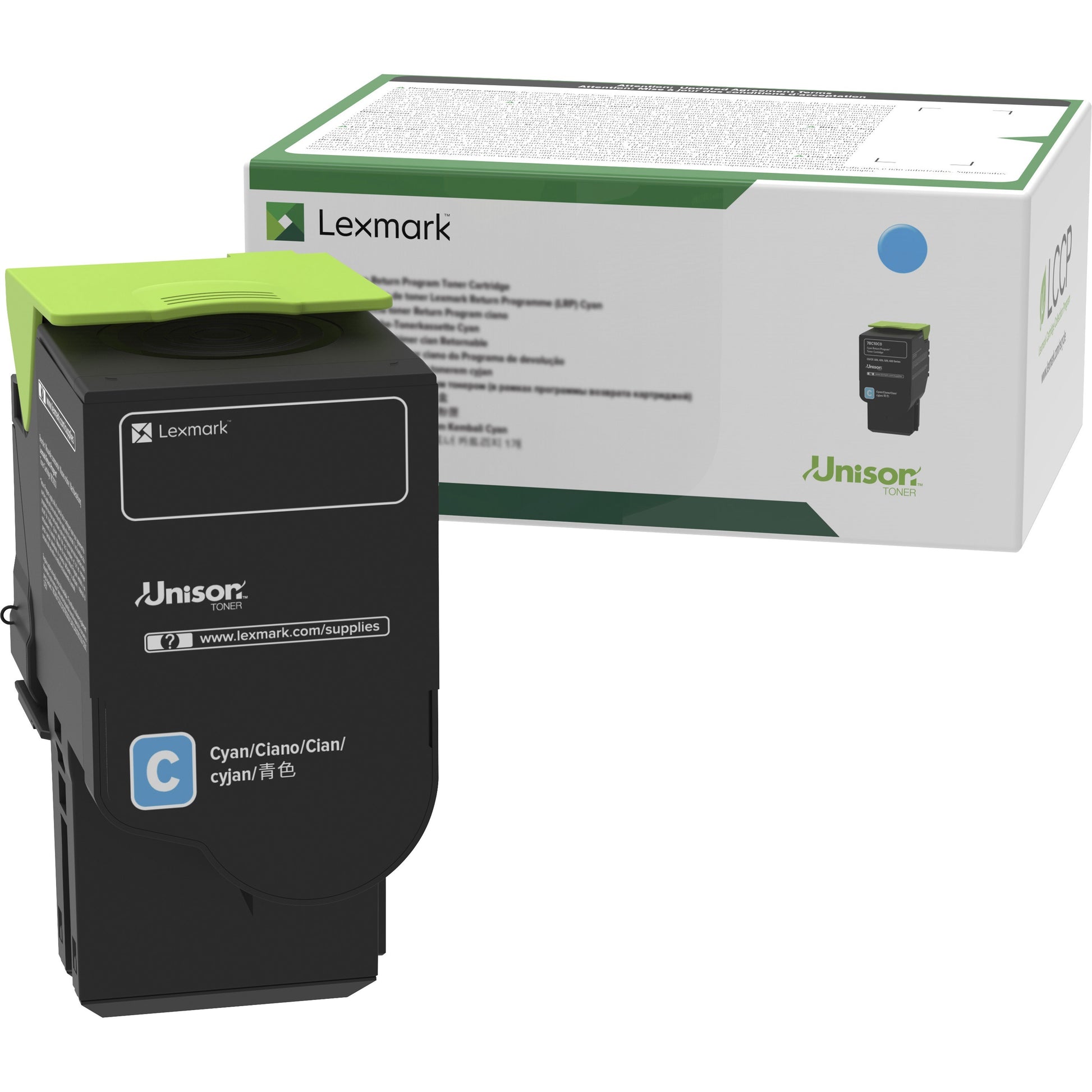 Main Image for Lexmark Unison Original Standard Yield Laser Toner Cartridge - Cyan - 1 Each