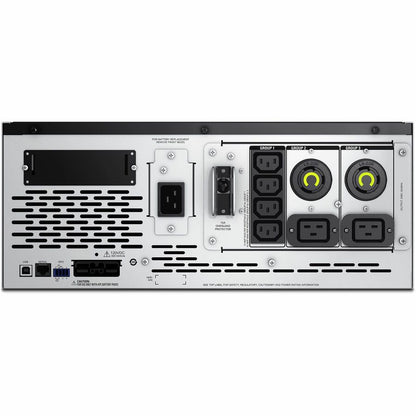 Rear Image for APC Smart-UPS X, Line Interactive,3kVA,Rack/tower convert 4U,208V,2x L6-20R NEMA+4x C13 IEC+2x C19 IEC, SmartSlot,Extended runtime,Short depth [TAA]