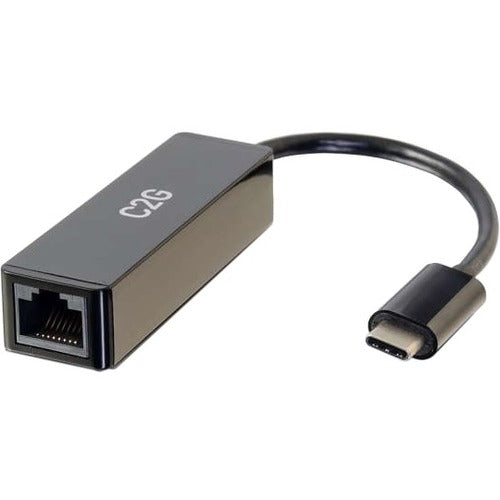 Main Image for C2G USB-C to Enternet Network Adapter Converter - Type C Male/USB 3.0 to RJ45 - Black