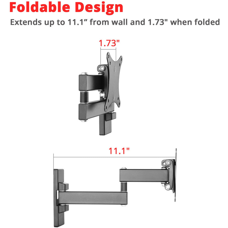 Alternate-Image3 Image for SIIG Articulating Full Motion LCD / TV Monitor Mount - 13" to 27"