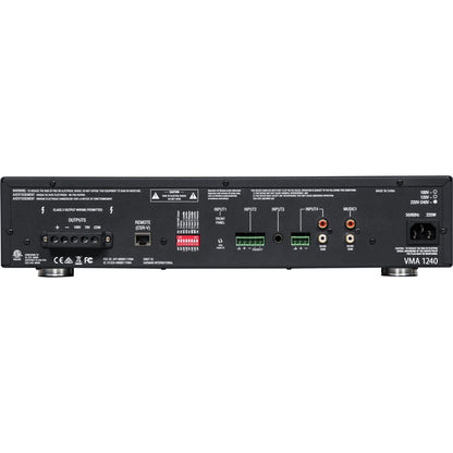 Rear Image for JBL Commercial VMA1240 Amplifier - 240 W RMS - 1 Channel - Black
