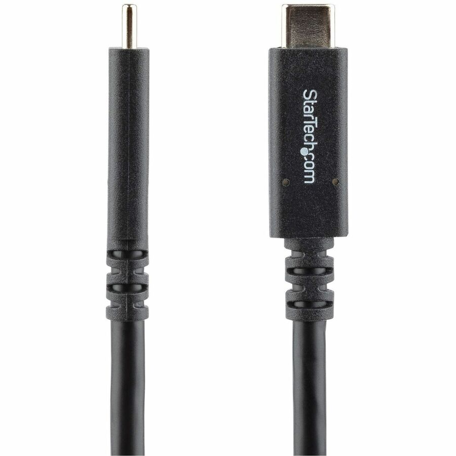 Alternate-Image2 Image for StarTech.com 6 ft (1.8m) USB C to USB C Cable, 5A 100W PD 3.0, Certified Works With Chromebook, USB-IF Certified, M/M, USB 3.0 (5Gbps)