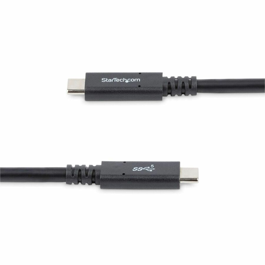 Alternate-Image3 Image for StarTech.com 6 ft (1.8m) USB C to USB C Cable, 5A 100W PD 3.0, Certified Works With Chromebook, USB-IF Certified, M/M, USB 3.0 (5Gbps)
