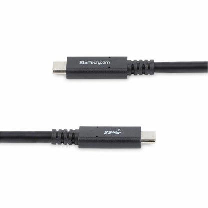 Alternate-Image3 Image for StarTech.com 6 ft (1.8m) USB C to USB C Cable, 5A 100W PD 3.0, Certified Works With Chromebook, USB-IF Certified, M/M, USB 3.0 (5Gbps)