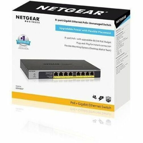 Alternate-Image4 Image for Netgear 8-Port PoE/PoE+ Gigabit Ethernet Unmanaged Switch (GS108LP)