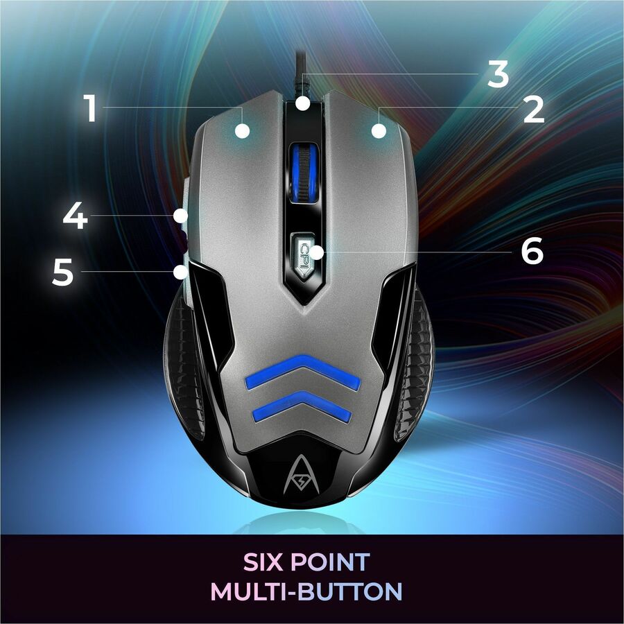 Alternate-Image1 Image for Adesso Multi-Color 6-Button Gaming Mouse