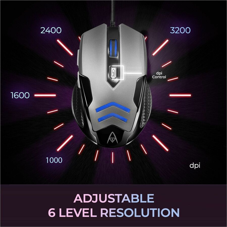Alternate-Image4 Image for Adesso Multi-Color 6-Button Gaming Mouse