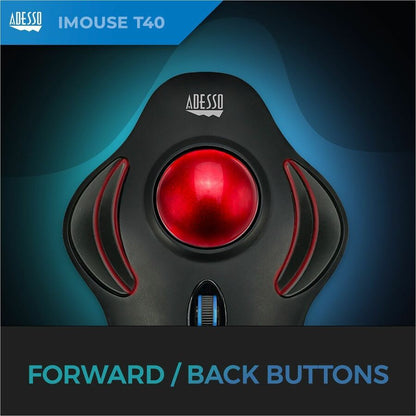 Alternate-Image5 Image for Adesso iMouse T40 Wireless Programmable Ergonomic Trackball Mouse