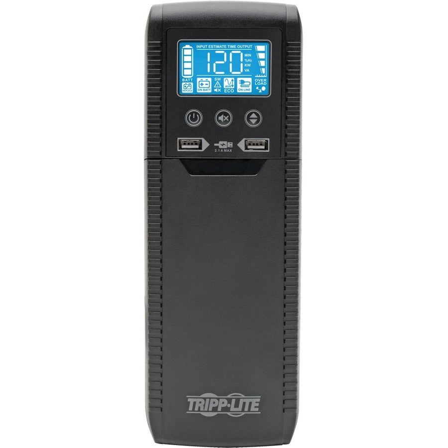 Front Image for Eaton Tripp Lite Series Line-Interactive UPS with USB and 8 Outlets - 120V, 1000VA, 600W, 50/60 Hz, AVR, ECO Series