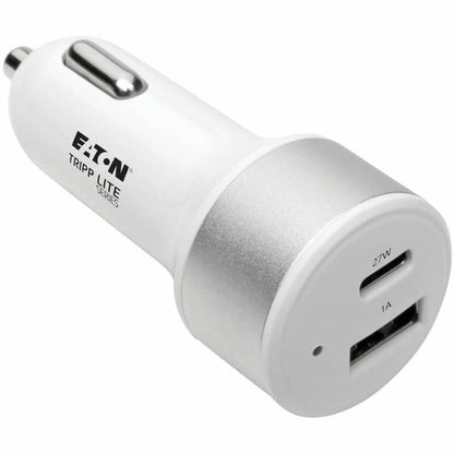 Main Image for Eaton Tripp Lite Series Dual-Port USB Car Charger with PD Charging - USB Type C (27W) & USB Type A (5V 1A/5W), UL 2089