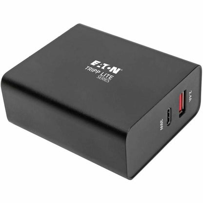 Alternate-Image7 Image for Eaton Tripp Lite Series Dual-Port USB Wall Charger with PD Charging - USB-C (39W) & USB-A (5V 2.4A/12W)