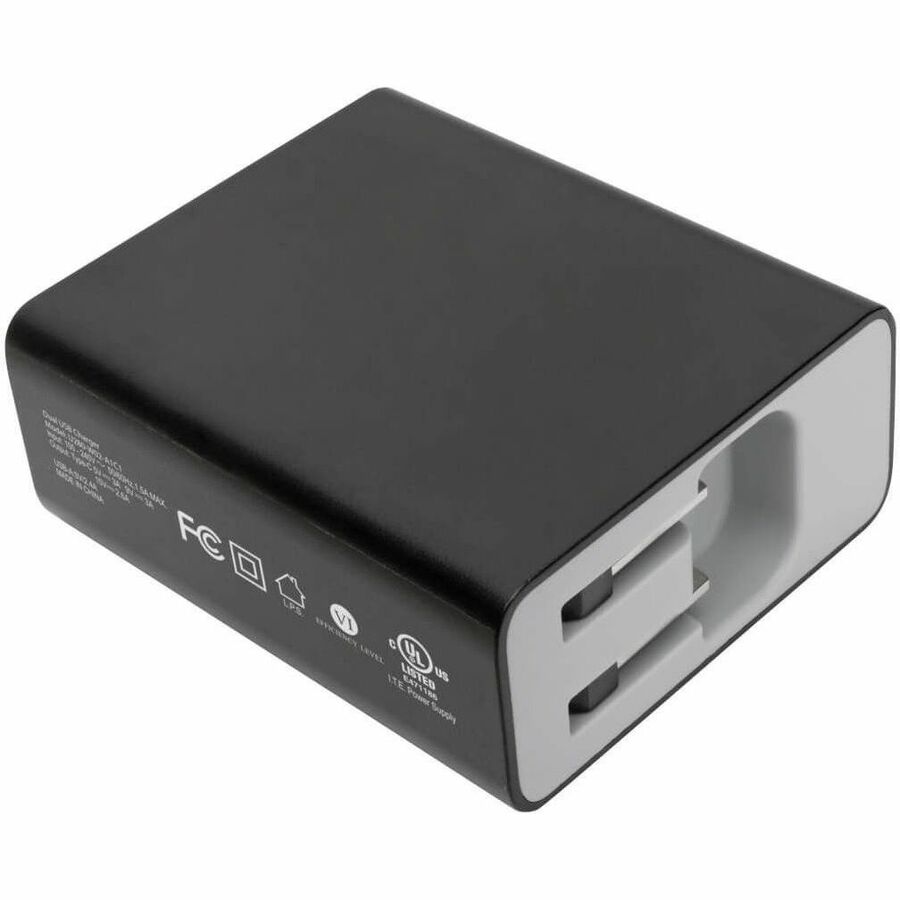 Alternate-Image4 Image for Eaton Tripp Lite Series Dual-Port USB Wall Charger with PD Charging - USB-C (39W) & USB-A (5V 2.4A/12W)