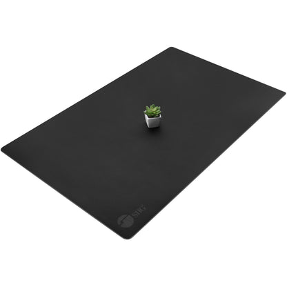 Alternate-Image5 Image for SIIG Large Artificial Leather Smooth Desk Mat Protector - Black