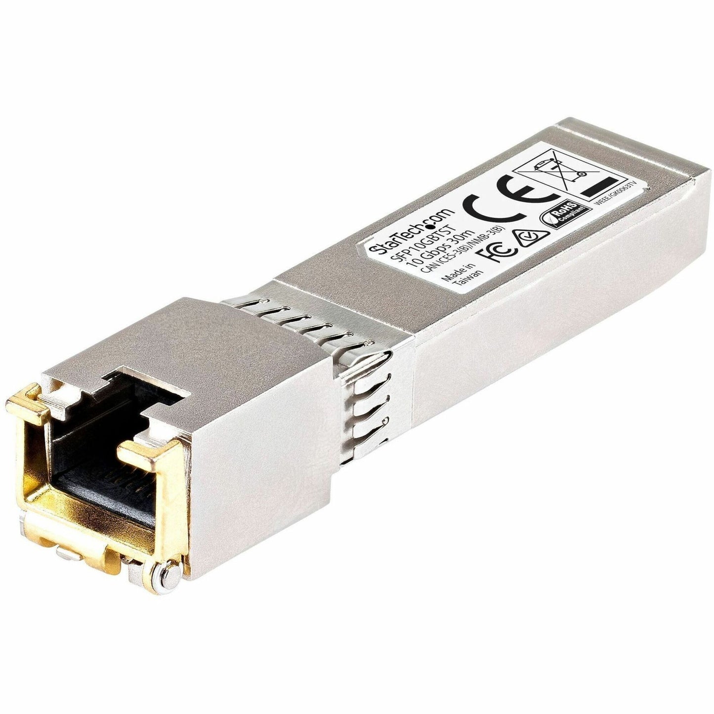 Main Image for StarTech.com Cisco SFP-10GB-T-X Compatible SFP+ Module - 10GBASE-T - 10GE Gigabit Ethernet SFP+ SFP to RJ45 Cat6/Cat5e Transceiver - 30m