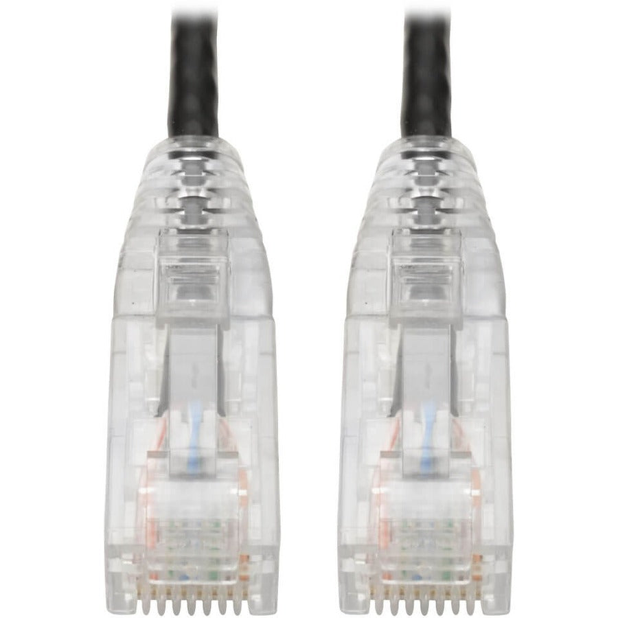 Main Image for Eaton Tripp Lite Series Cat6 Gigabit Snagless Slim UTP Ethernet Cable (RJ45 M/M), PoE, Black, 1 ft. (0.31 m)