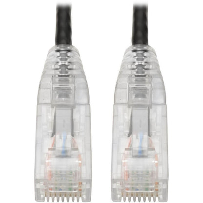 Main Image for Eaton Tripp Lite Series Cat6 Gigabit Snagless Slim UTP Ethernet Cable (RJ45 M/M), PoE, Black, 1 ft. (0.31 m)