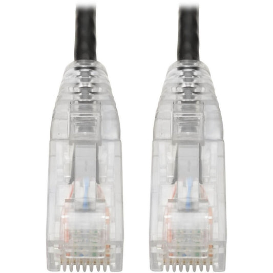 Main Image for Eaton Tripp Lite Series Cat6 Gigabit Snagless Slim UTP Ethernet Cable (RJ45 M/M), PoE, Black, 1 ft. (0.31 m)