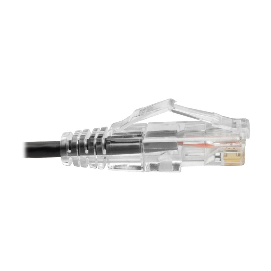 Alternate-Image4 Image for Eaton Tripp Lite Series Cat6 Gigabit Snagless Slim UTP Ethernet Cable (RJ45 M/M), PoE, Black, 1 ft. (0.31 m)