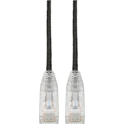 Main Image for Eaton Tripp Lite Series Cat6 Gigabit Snagless Slim UTP Ethernet Cable (RJ45 M/M), PoE, Black, 7 ft. (2.13 m)
