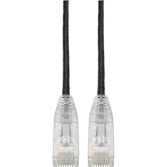 Main Image for Eaton Tripp Lite Series Cat6 Gigabit Snagless Slim UTP Ethernet Cable (RJ45 M/M), PoE, Black, 7 ft. (2.13 m)
