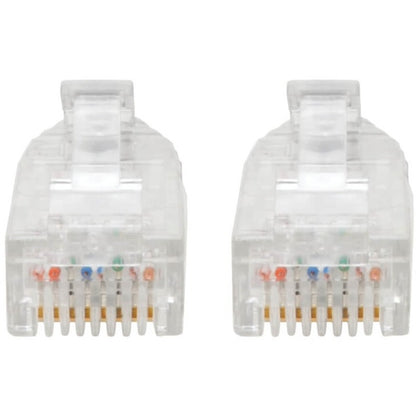 Alternate-Image2 Image for Eaton Tripp Lite Series Cat6 Gigabit Snagless Slim UTP Ethernet Cable (RJ45 M/M), PoE, Black, 7 ft. (2.13 m)
