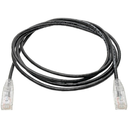 Alternate-Image1 Image for Eaton Tripp Lite Series Cat6 Gigabit Snagless Slim UTP Ethernet Cable (RJ45 M/M), PoE, Black, 7 ft. (2.13 m)