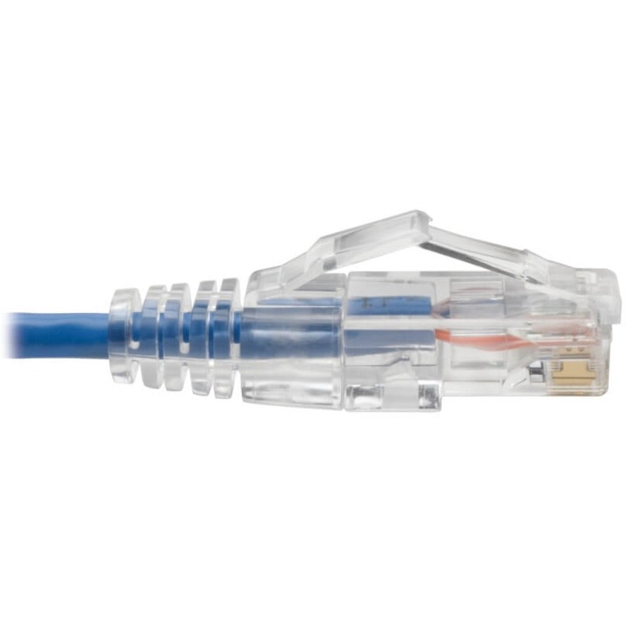 Alternate-Image3 Image for Eaton Tripp Lite Series Cat6 Gigabit Snagless Slim UTP Ethernet Cable (RJ45 M/M), PoE, Blue, 7 ft. (2.13 m)