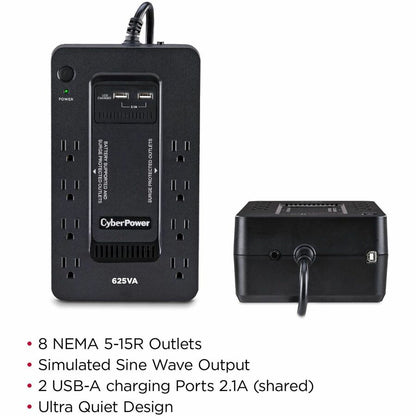 Alternate-Image2 Image for CyberPower ST625U Standby UPS Systems