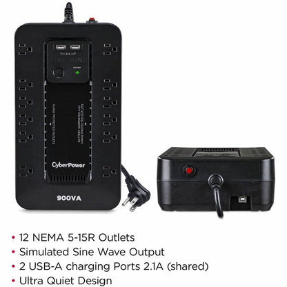 Alternate-Image1 Image for CyberPower ST900U Standby UPS Systems