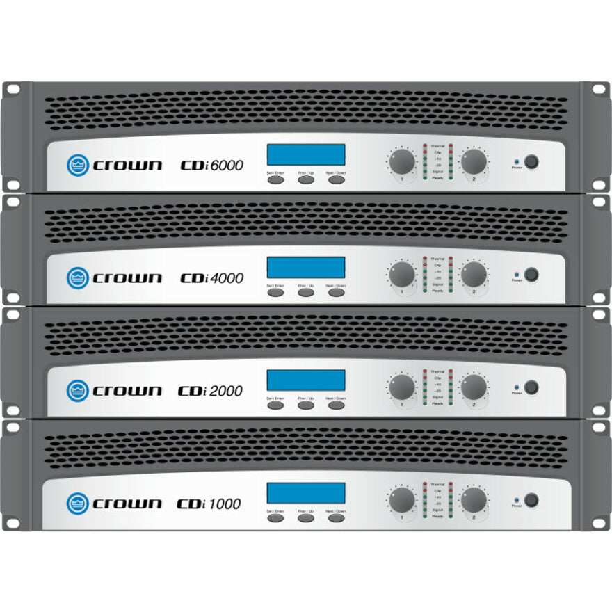 Alternate-Image1 Image for Crown 1000 Amplifier - 1000 W RMS - 2 Channel