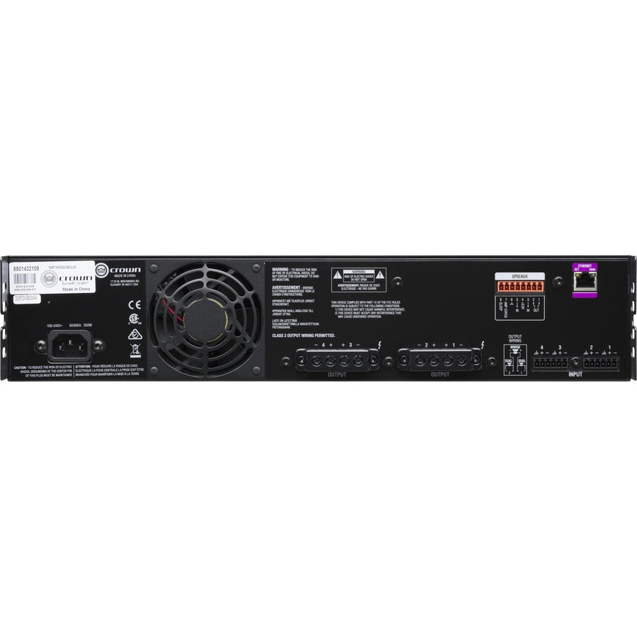 Rear Image for Crown CDi DriveCore 4|300 Amplifier - 1200 W RMS - 4 Channel