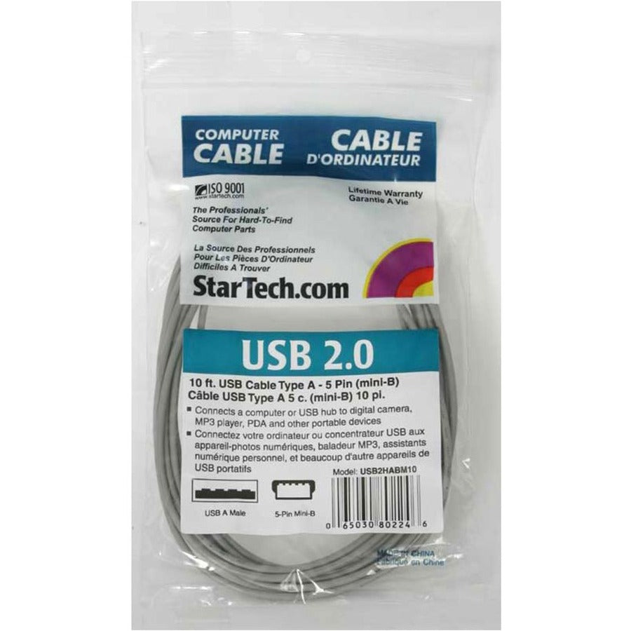 Main Image for StarTech.com 10 ft Mini USB 2.0 Cable