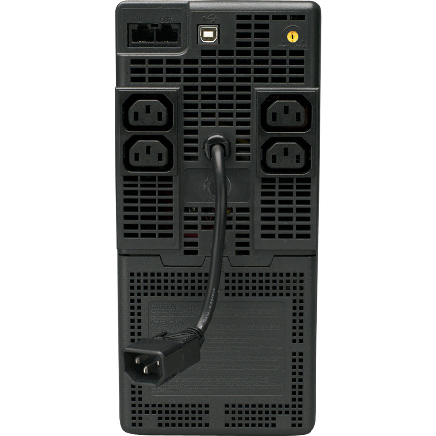 Rear Image for Eaton Tripp Lite Series OmniVS 230V 800VA 475W Line-Interactive UPS, USB port, C13 Outlets