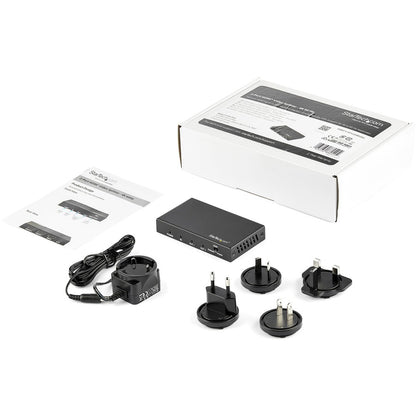 Alternate-Image1 Image for StarTech.com 2 Port HDMI Splitter - 4K 60Hz - 1x2 Way HDMI 2.0 Splitter - HDR - ST122HD202