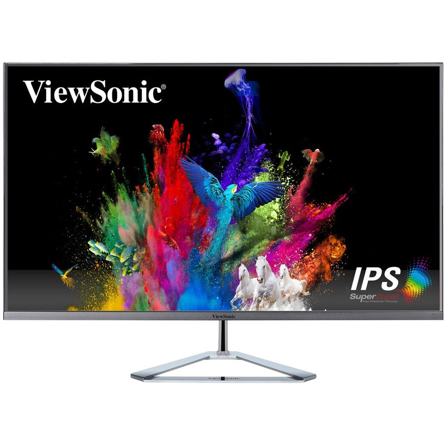 Front Image for ViewSonic VX3276-2K-MHD 32 Inch Widescreen IPS 1440p Monitor with Ultra-Thin Bezels, HDMI DisplayPort and Mini DisplayPort