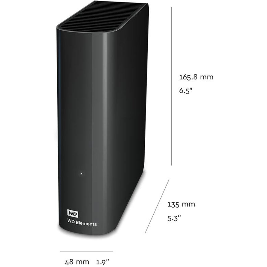 Alternate-Image1 Image for WD Elements 10 TB Hard Drive - External - Black