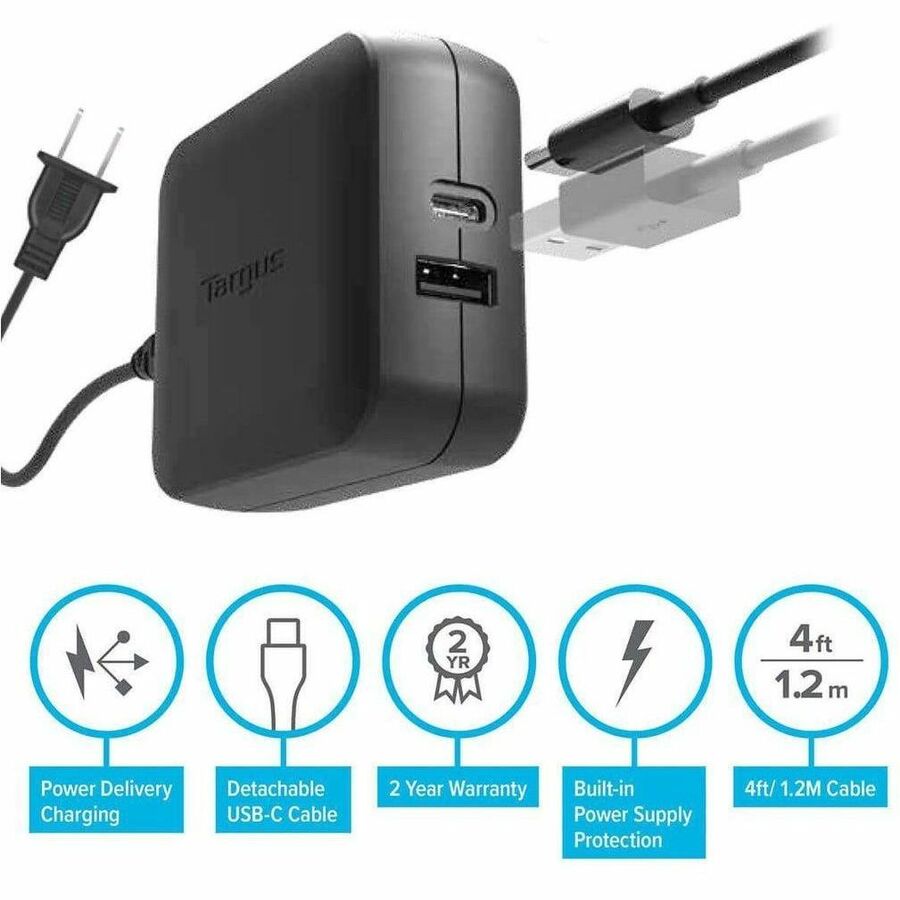 Alternate-Image8 Image for Targus 65W USB-C/USB-A Charger