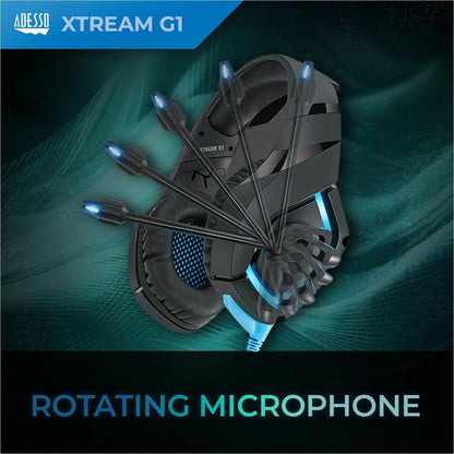 Alternate-Image3 Image for Adesso Stereo Gaming Headset with Microphone