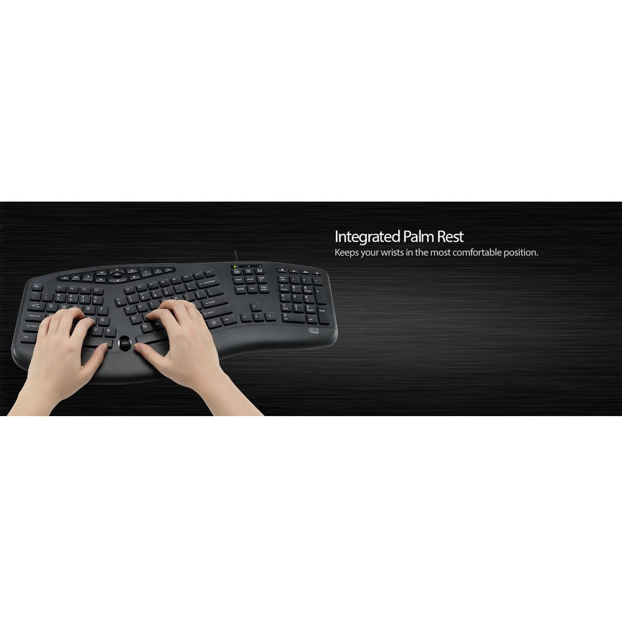 Alternate-Image5 Image for Adesso TruForm Ergonomic Desktop Keyboard