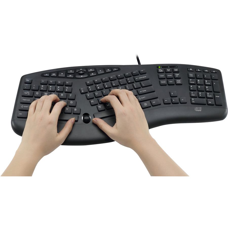 Life-Style Image for Adesso TruForm Ergonomic Desktop Keyboard